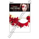 Временная тату на лицо eye shadow stickers